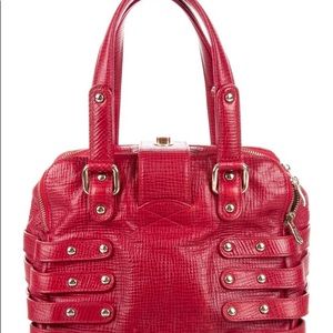 Jimmy Choo Blythe Buckle Bag Red One Size